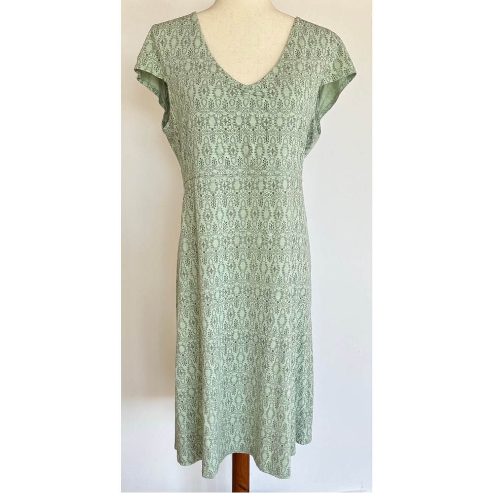 Toad & Co Amelia Cap Sleeve T Shirt Dress Size Large